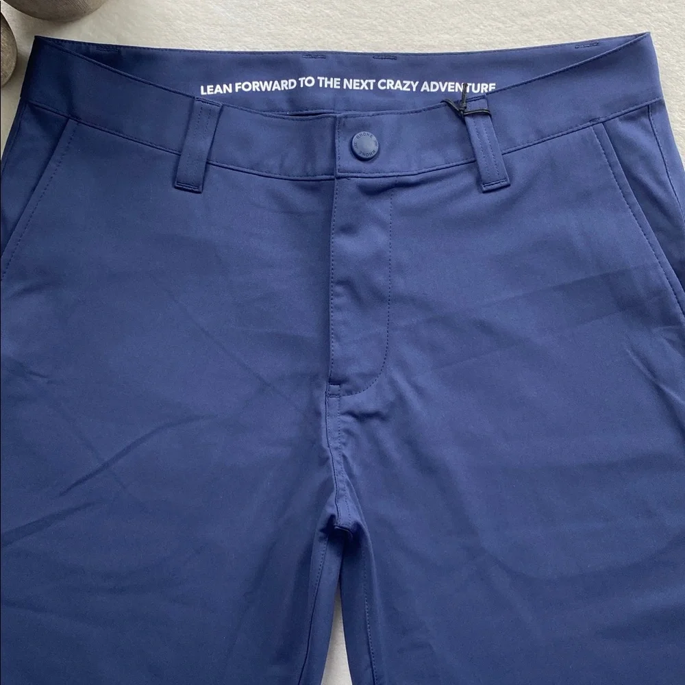 Rhone Commuter Flex Knit Flat Front Lifestyle/Performance Short (Navy) - Picture 3 of 16